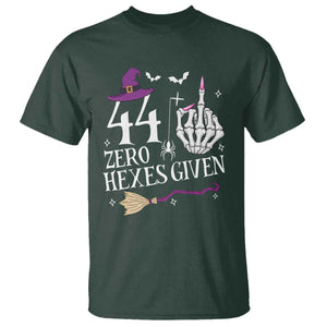 45th Birthday Halloween T Shirt 44 Plus Middle Finger Zero Hexes Given Gift For Women TS14 Dark Forest Green Print Your Wear