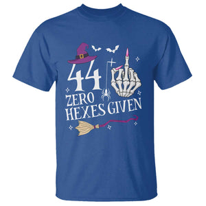 45th Birthday Halloween T Shirt 44 Plus Middle Finger Zero Hexes Given Gift For Women TS14 Royal Blue Print Your Wear