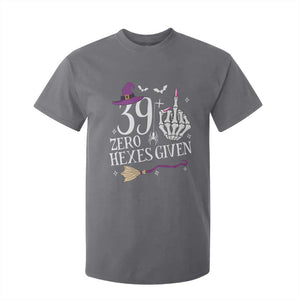 40th Birthday Halloween T Shirt For Kid 39 Plus Middle Finger Zero Hexes Given Gift For Women TS14 Charcoal Print Your Wear