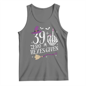40th Birthday Halloween Tank Top 39 Plus Middle Finger Zero Hexes Given Gift For Women TS14 Black Heather Print Your Wear