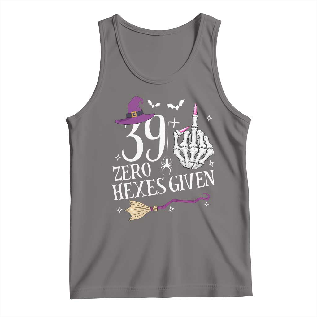 40th Birthday Halloween Tank Top 39 Plus Middle Finger Zero Hexes Given Gift For Women TS14 Deep Heather Print Your Wear