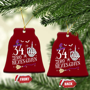 35th Birthday Halloween Ceramic Ornament 34 Plus Middle Finger Zero Hexes Given Gift For Women TS14 Print Your Wear