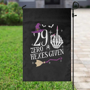 30th Birthday Halloween Garden Flag 29 Plus Middle Finger Zero Hexes Given Gift For Women TS14 Print Your Wear