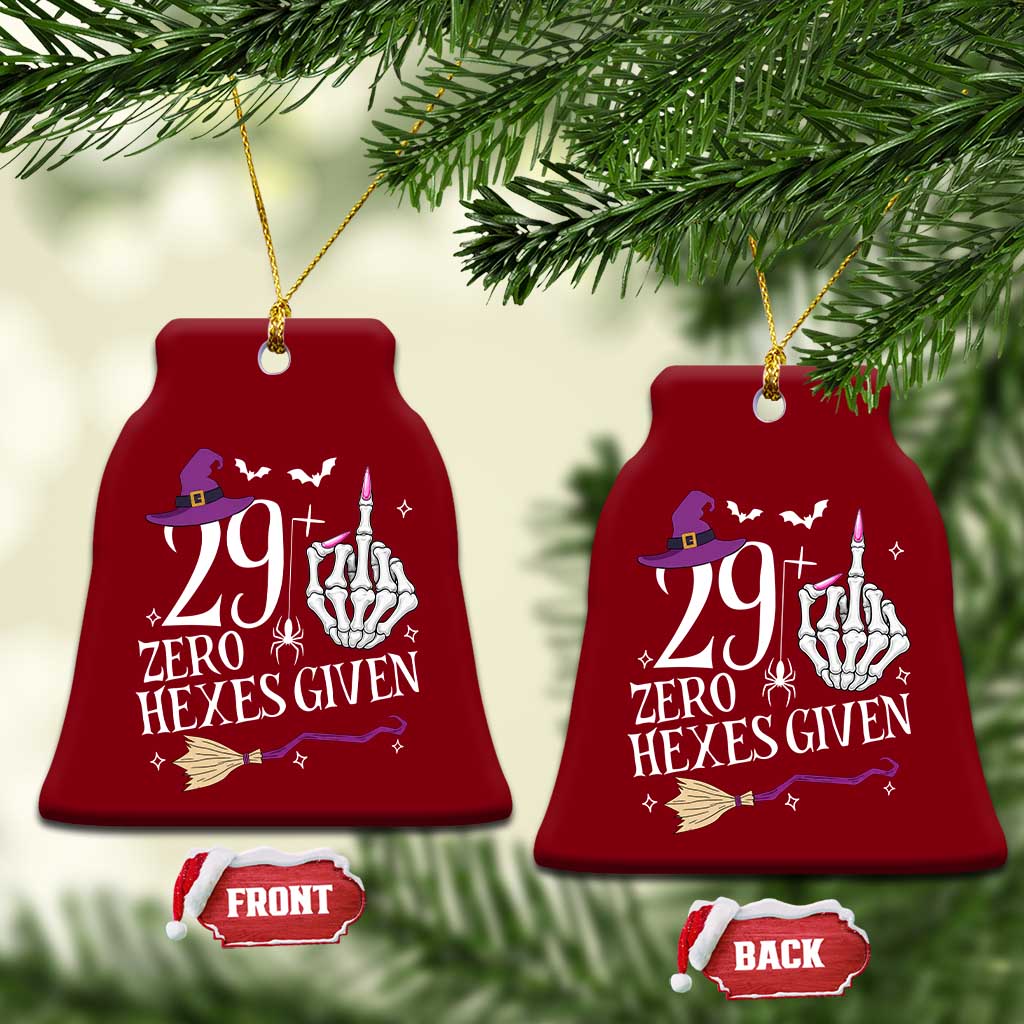 30th Birthday Halloween Ceramic Ornament 29 Plus Middle Finger Zero Hexes Given Gift For Women TS14 Print Your Wear