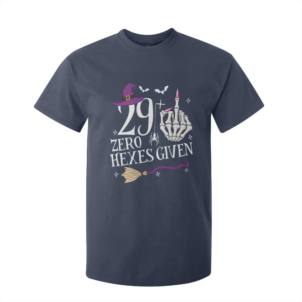 30th Birthday Halloween T Shirt For Kid 29 Plus Middle Finger Zero Hexes Given Gift For Women TS14 Navy Print Your Wear