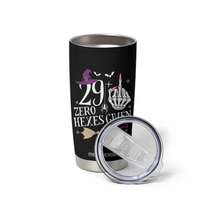 30th Birthday Halloween Tumbler Cup 29 Plus Middle Finger Zero Hexes Given Gift For Women TS14 Print Your Wear