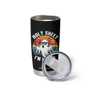 90th Birthday Halloween Ghost Tumbler Cup Holy Sheet I'm Ninety TS14 Print Your Wear