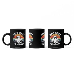 70th Birthday Halloween Ghost Coffee Mug Holy Sheet I'm Seventy TS14 Print Your Wear