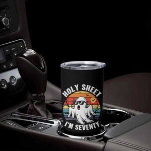 70th Birthday Halloween Ghost Tumbler Cup Holy Sheet I'm Seventy TS14 Print Your Wear