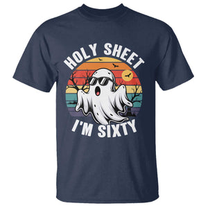 60th Birthday Halloween Ghost T Shirt Holy Sheet I'm Sixty TS14 Navy Print Your Wear