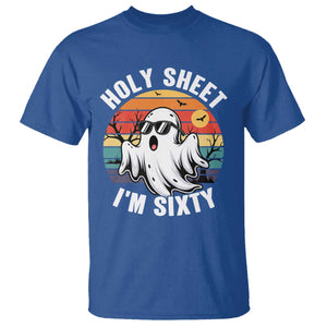 60th Birthday Halloween Ghost T Shirt Holy Sheet I'm Sixty TS14 Royal Blue Print Your Wear