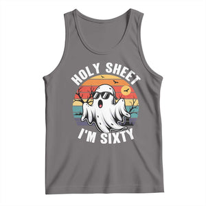 60th Birthday Halloween Ghost Tank Top Holy Sheet I'm Sixty TS14 Deep Heather Print Your Wear