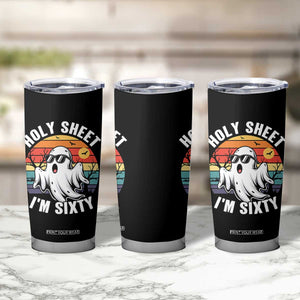 60th Birthday Halloween Ghost Tumbler Cup Holy Sheet I'm Sixty TS14 Print Your Wear