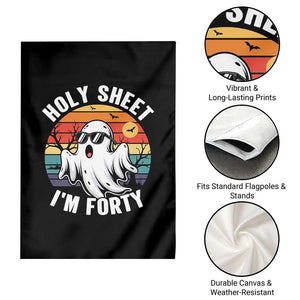 40th Birthday Halloween Ghost Garden Flag Holy Sheet I'm Forty TS14 Print Your Wear