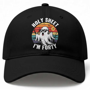 40th Birthday Halloween Ghost Baseball Cap Holy Sheet I'm Forty TS14 Print Your Wear