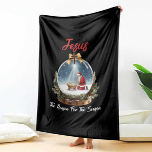 Jesus Santa Christmas Throw Blanket The Reason For The Season TS14 Print Your Wear