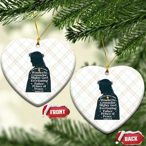 Christian Jesus Ceramic Ornament Cross Bible Verse Inspirational Isalah 9:6 TS14 Print Your Wear