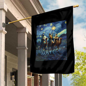 Three Kings Garden Flag Nativity Scene Starry Night Christian Christmas TS14 Print Your Wear