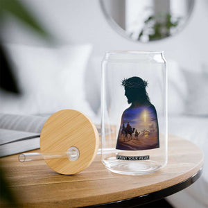 Three Wise Men Nativity Scene Glass Can Christian Jesus Faith TS14 Print Your Wear