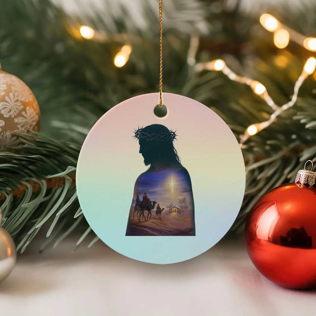 Three Wise Men Nativity Scene Ceramic Ornament Christian Jesus Faith TS14 1pc Pastel Print Your Wear