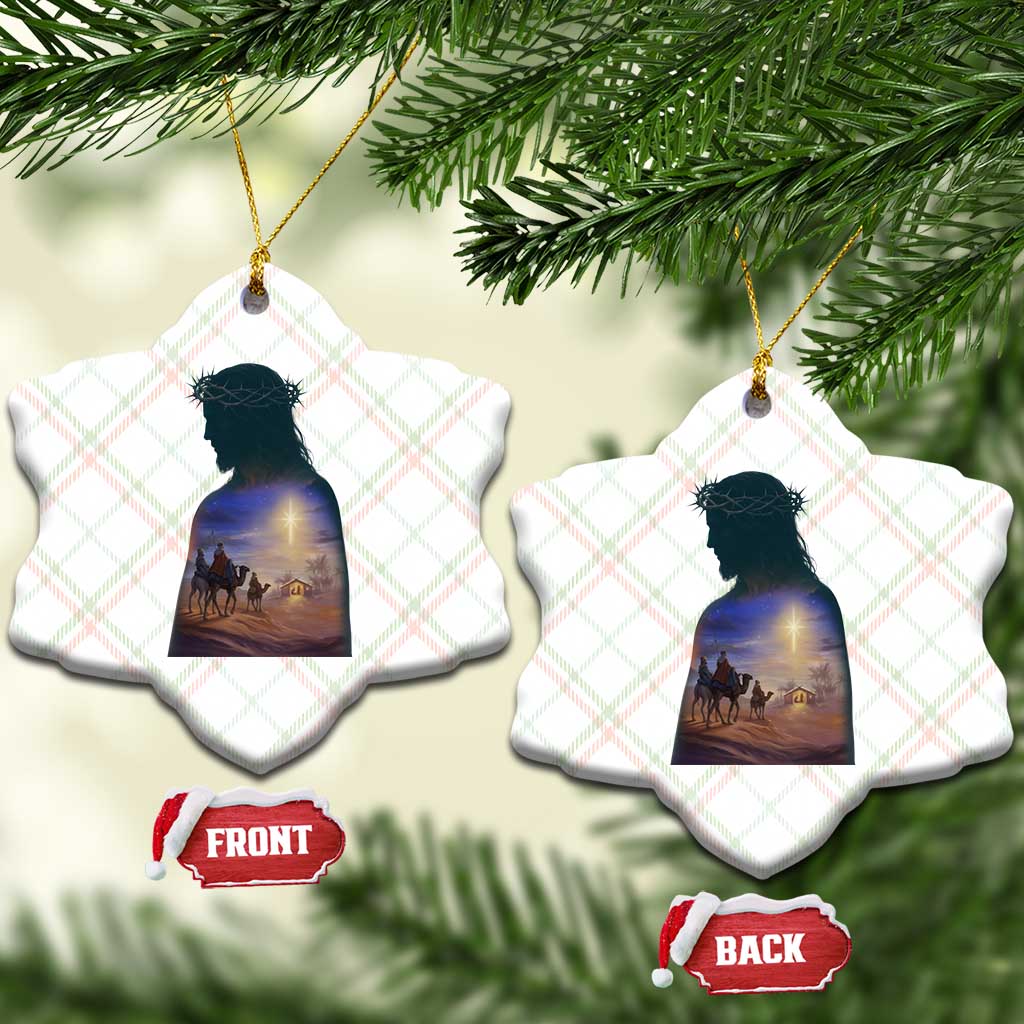 Three Wise Men Nativity Scene Ceramic Ornament Christian Jesus Faith TS14 Print Your Wear