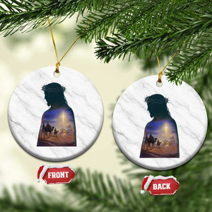 Three Wise Men Nativity Scene Ceramic Ornament Christian Jesus Faith TS14 1pc White Marble Print Your Wear