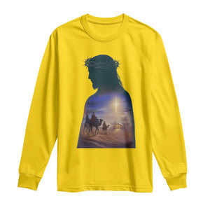 Three Wise Men Nativity Scene Long Sleeve Shirt Christian Jesus Faith TS14 Daisy Print Your Wear