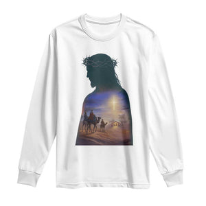 Three Wise Men Nativity Scene Long Sleeve Shirt Christian Jesus Faith TS14 White Print Your Wear