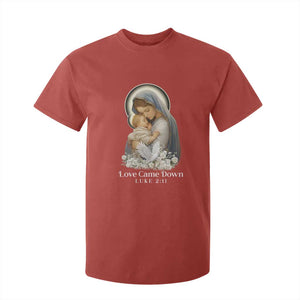 Christian Christmas T Shirt For Kid Love Came Down Luke 2:11 TS14 Red Print Your Wear