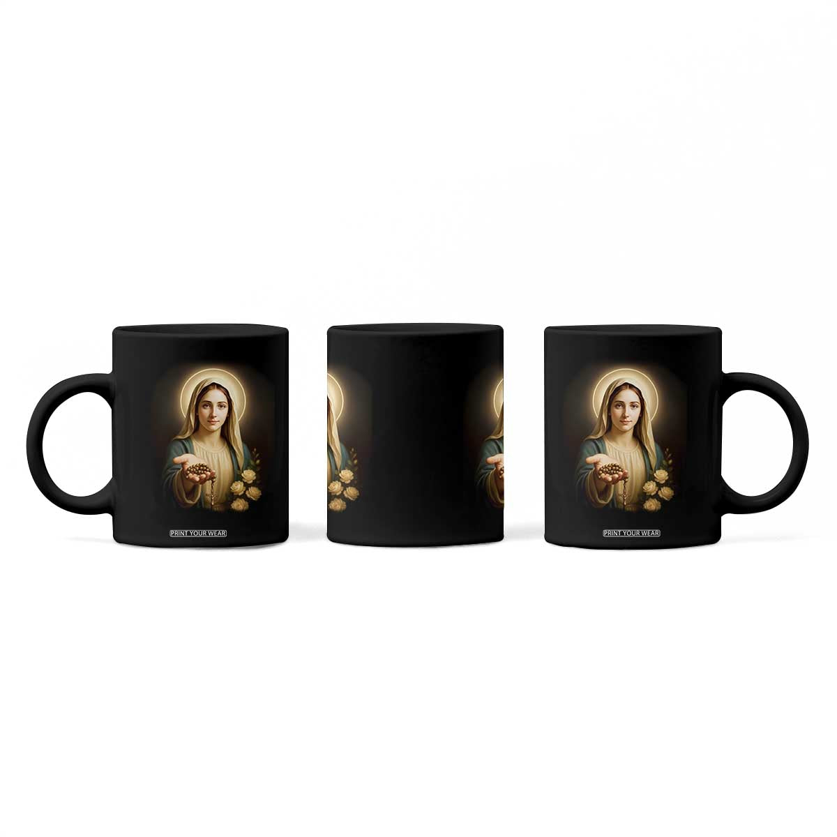 Virgin Mary Maria Coffee Mug Catholic Christian Faith TS14 Print Your Wear