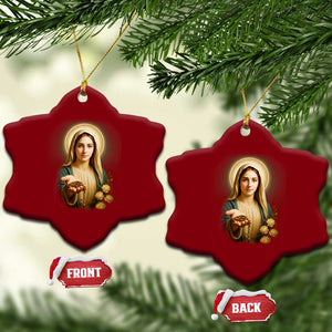 Virgin Mary Maria Ceramic Ornament Catholic Christian Faith TS14 Print Your Wear