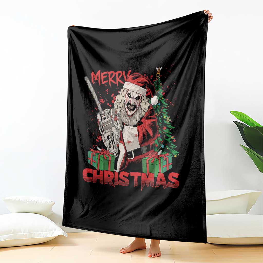 Terrifier Santa Christmas Horror Movie Throw Blanket TS14 Print Your Wear