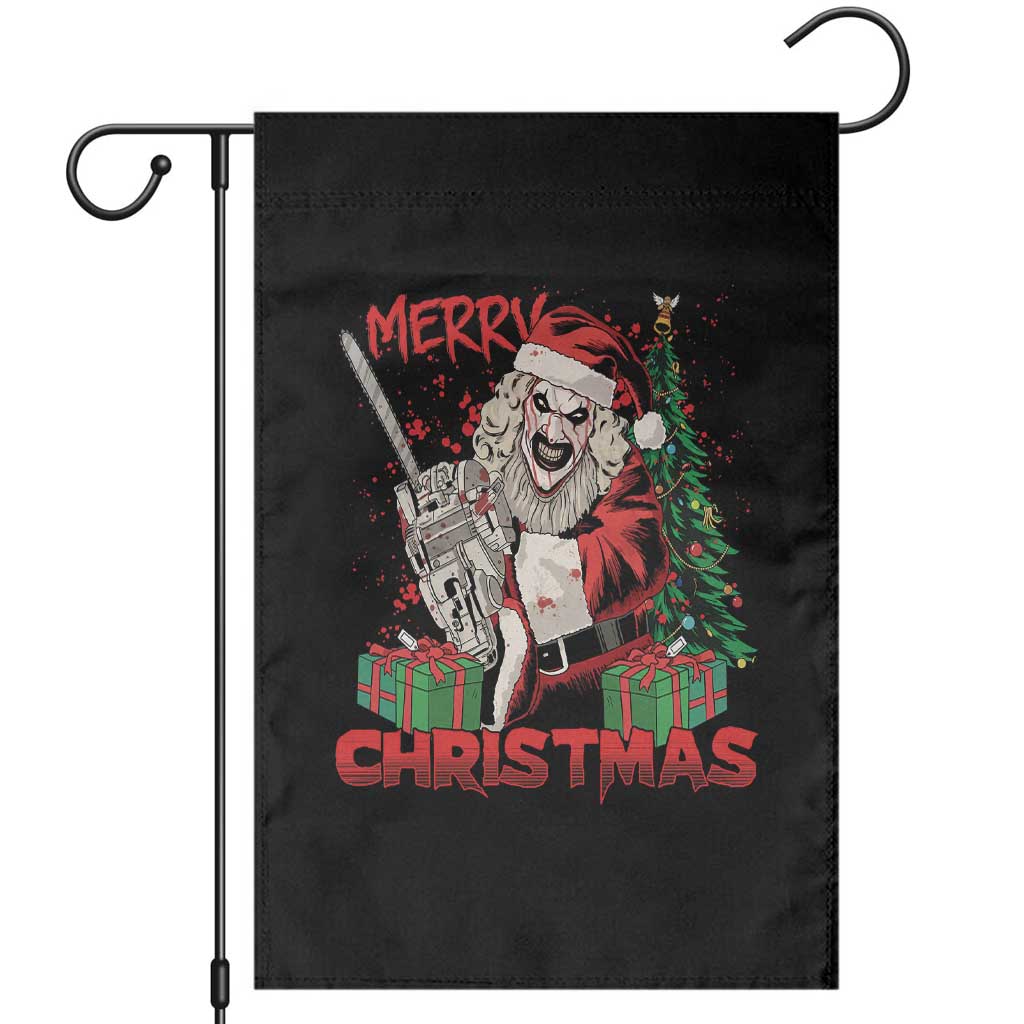 Terrifier Santa Christmas Horror Movie Garden Flag TS14 Black Print Your Wear