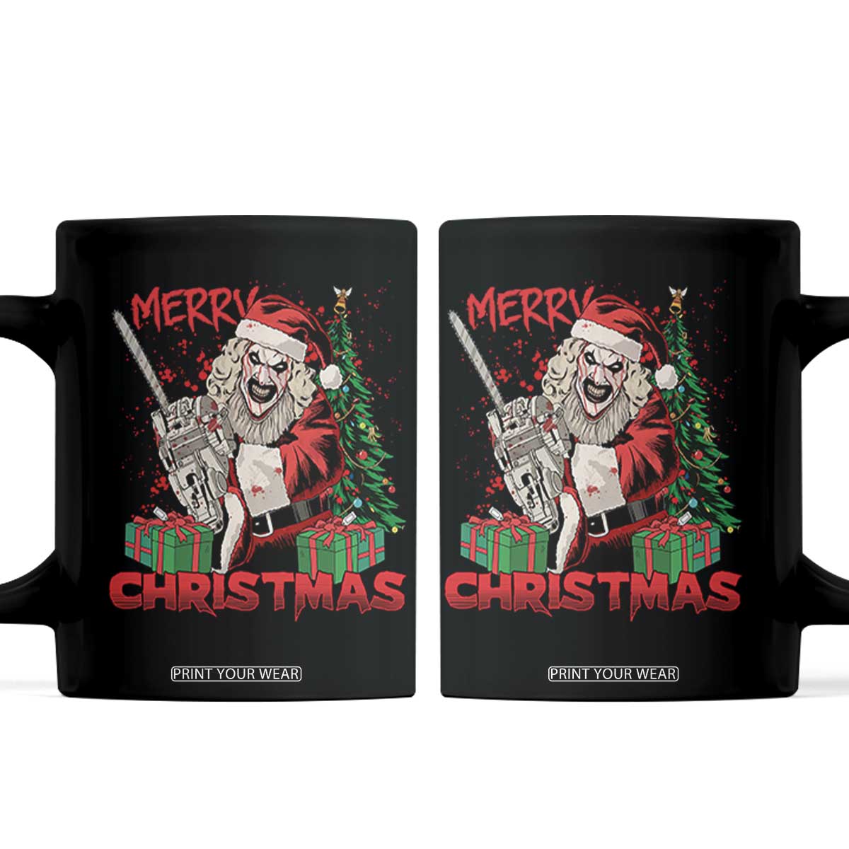 Terrifier Santa Christmas Horror Movie Coffee Mug TS14 Black Print Your Wear