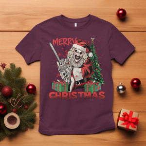 Terrifier Santa Christmas Horror Movie T Shirt TS14 Maroon Print Your Wear