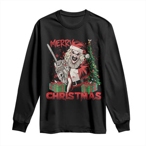 Terrifier Santa Christmas Horror Movie Long Sleeve Shirt TS14 Black Print Your Wear