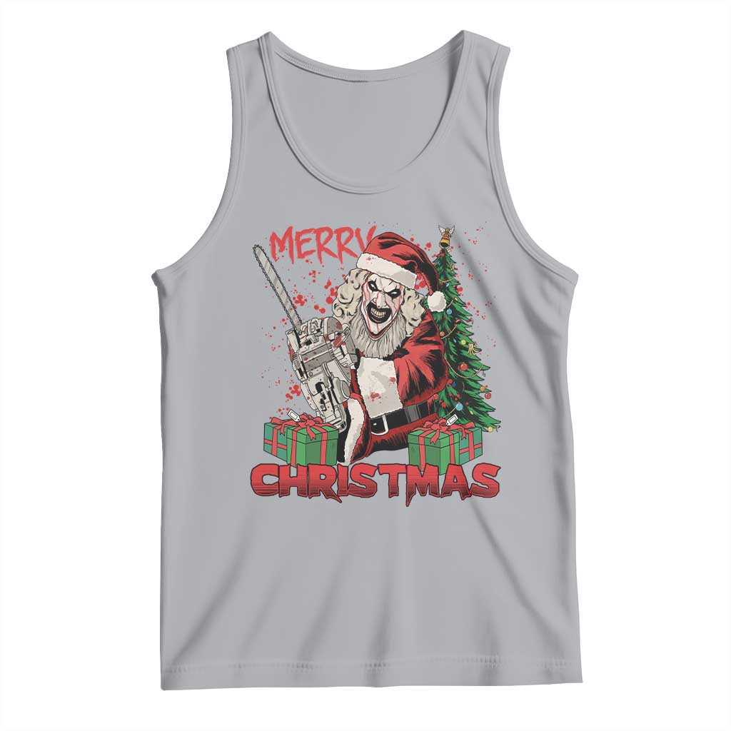 Terrifier Santa Christmas Horror Movie Tank Top TS14 Athletic Heather Print Your Wear