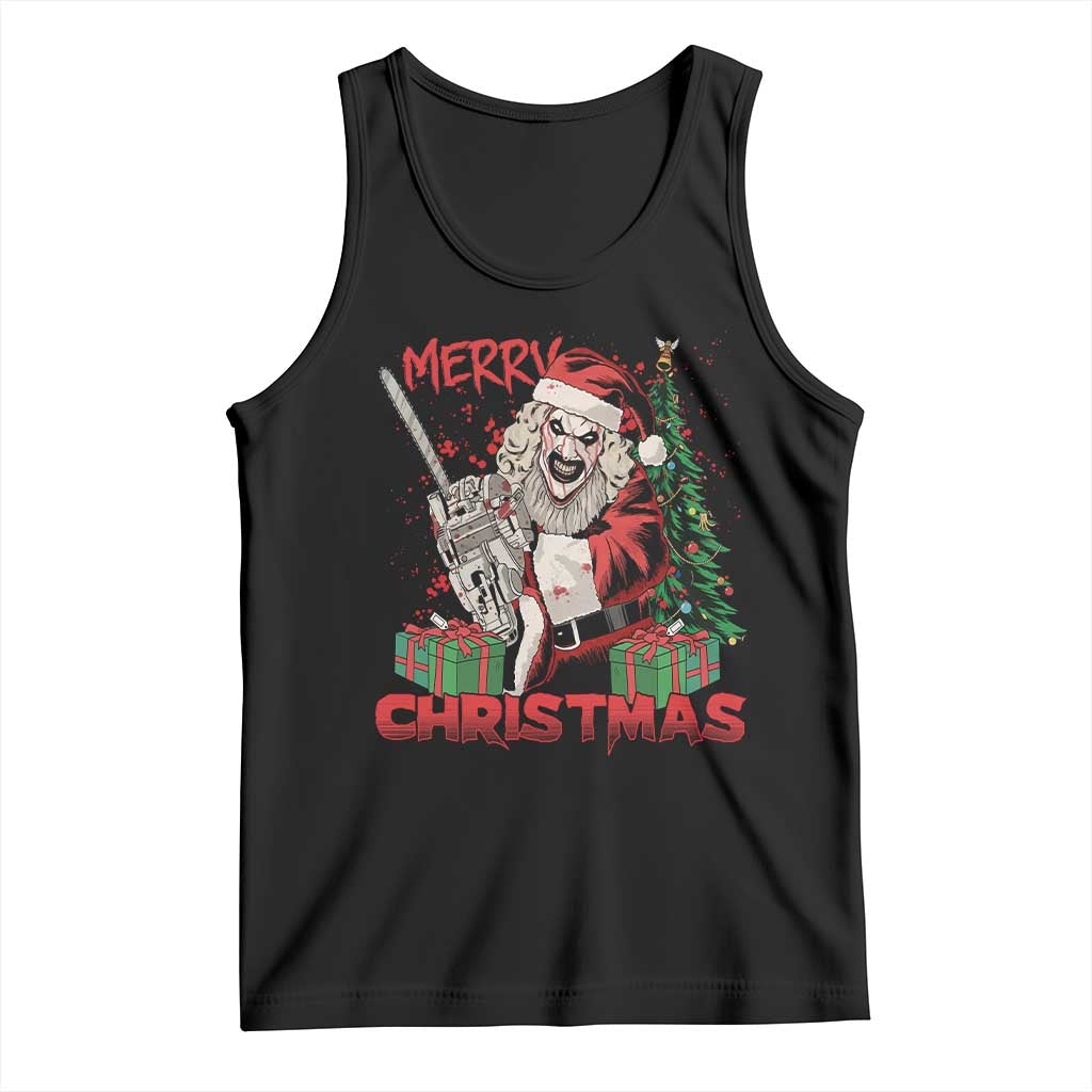 Terrifier Santa Christmas Horror Movie Tank Top TS14 Black Print Your Wear