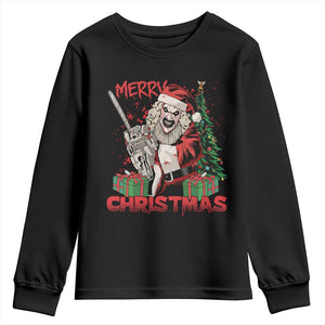 Terrifier Santa Christmas Horror Movie Youth Sweatshirt TS14 Black Print Your Wear