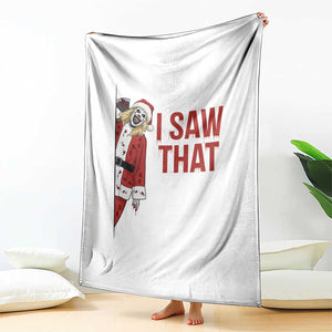 Terrifier Santa Christmas Movie Throw Blanket I Saw That Meme TS14 Print Your Wear