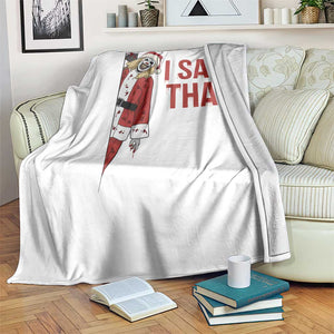 Terrifier Santa Christmas Movie Throw Blanket I Saw That Meme TS14 Print Your Wear