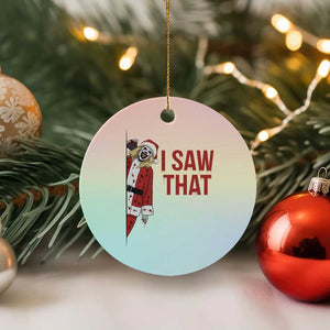 Terrifier Santa Christmas Movie Ceramic Ornament I Saw That Meme TS14 1pc Pastel Print Your Wear