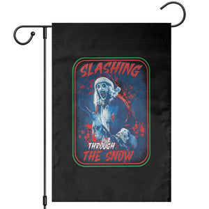 Terrifier Santa Christmas Garden Flag Slashing Through The Snow TS14 Black Print Your Wear