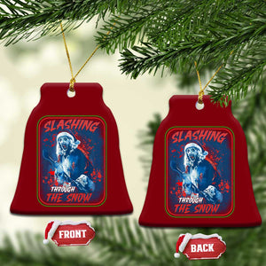 Terrifier Santa Christmas Ceramic Ornament Slashing Through The Snow TS14 Print Your Wear