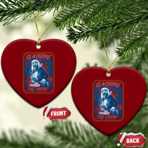 Terrifier Santa Christmas Ceramic Ornament Slashing Through The Snow TS14 Print Your Wear