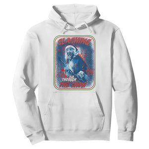 Terrifier Santa Christmas Hoodie Slashing Through The Snow TS14 White Print Your Wear