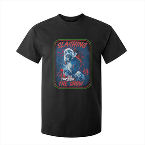 Terrifier Santa Christmas T Shirt For Kid Slashing Through The Snow TS14 Black Print Your Wear