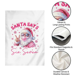 67 Six Seven Pink Santa Christmas Meme Garden Flag TS14 Print Your Wear