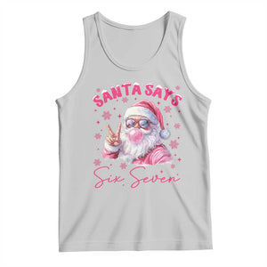 67 Six Seven Pink Santa Christmas Meme Tank Top TS14 Ash Print Your Wear