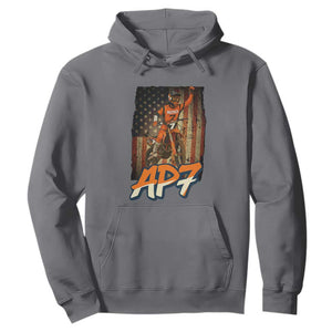 Dirt Bike American Flag Hoodie TS14 Charcoal Print Your Wear